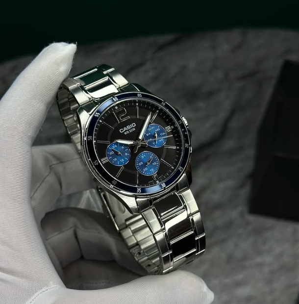 Analog Black Dial Men's Watch-MTP-1374HD-2AVIF