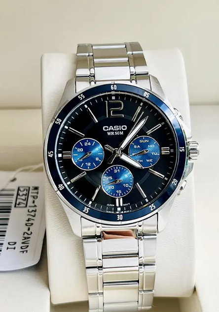 Analog Black Dial Men's Watch-MTP-1374HD-2AVIF - Image 4