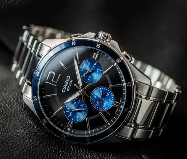 Analog Black Dial Men's Watch-MTP-1374HD-2AVIF - Image 6