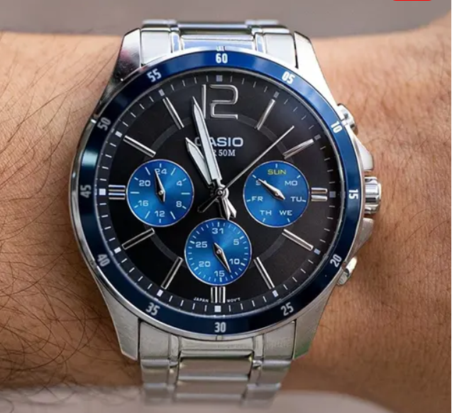 Analog Black Dial Men's Watch-MTP-1374HD-2AVIF - Image 7