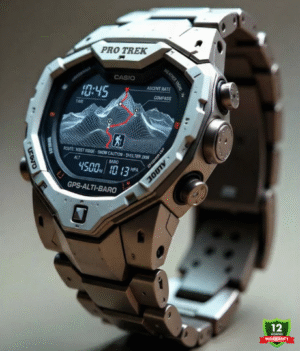 Casio GSW-110256DR-1DR Silver Black Series Analog-Digital Men's Watch